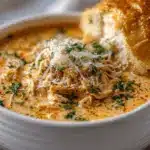 crock pot creamy chicken parmesan soup - featured image