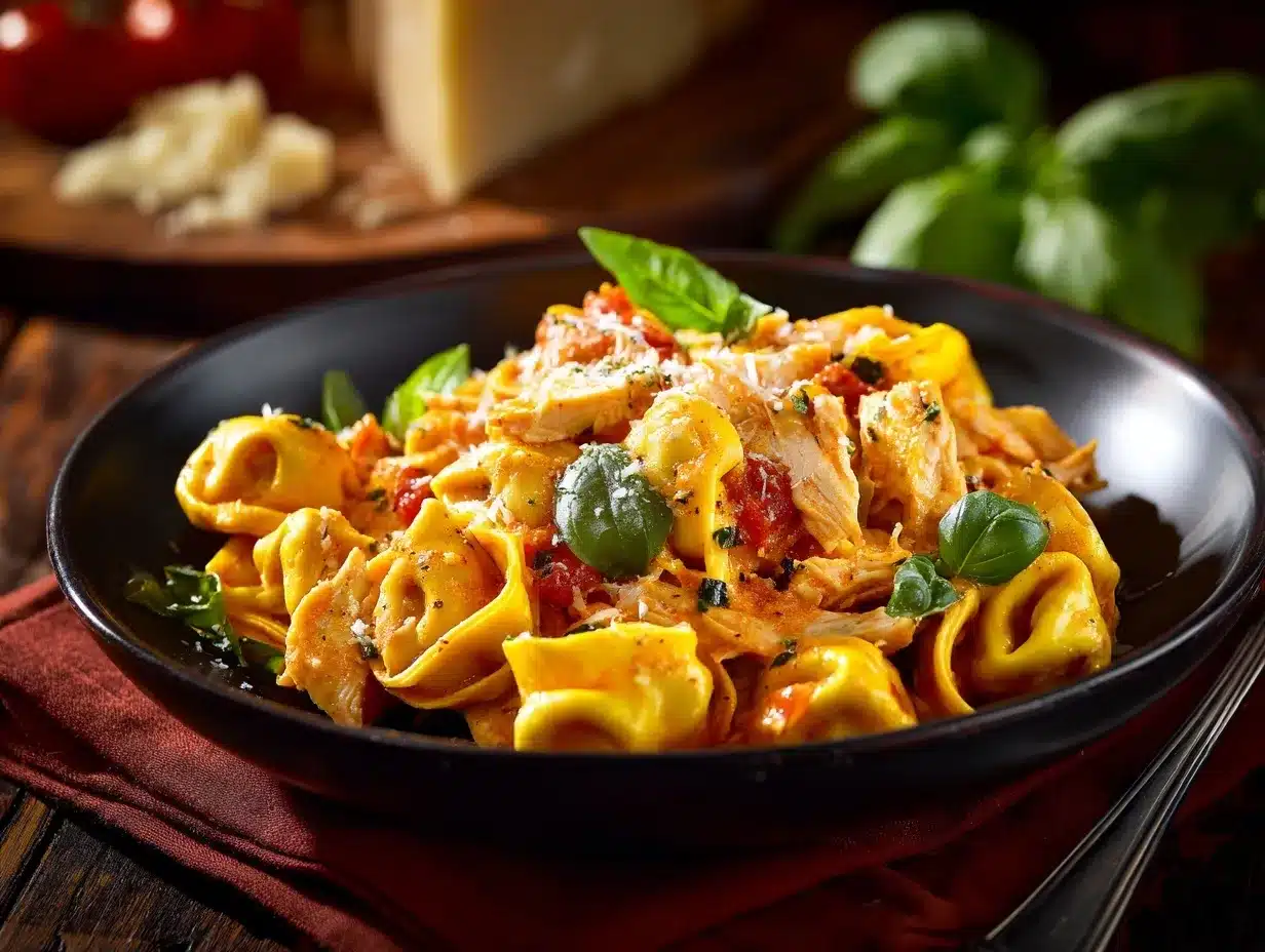 CrockPot Chicken Tortellini preparation steps