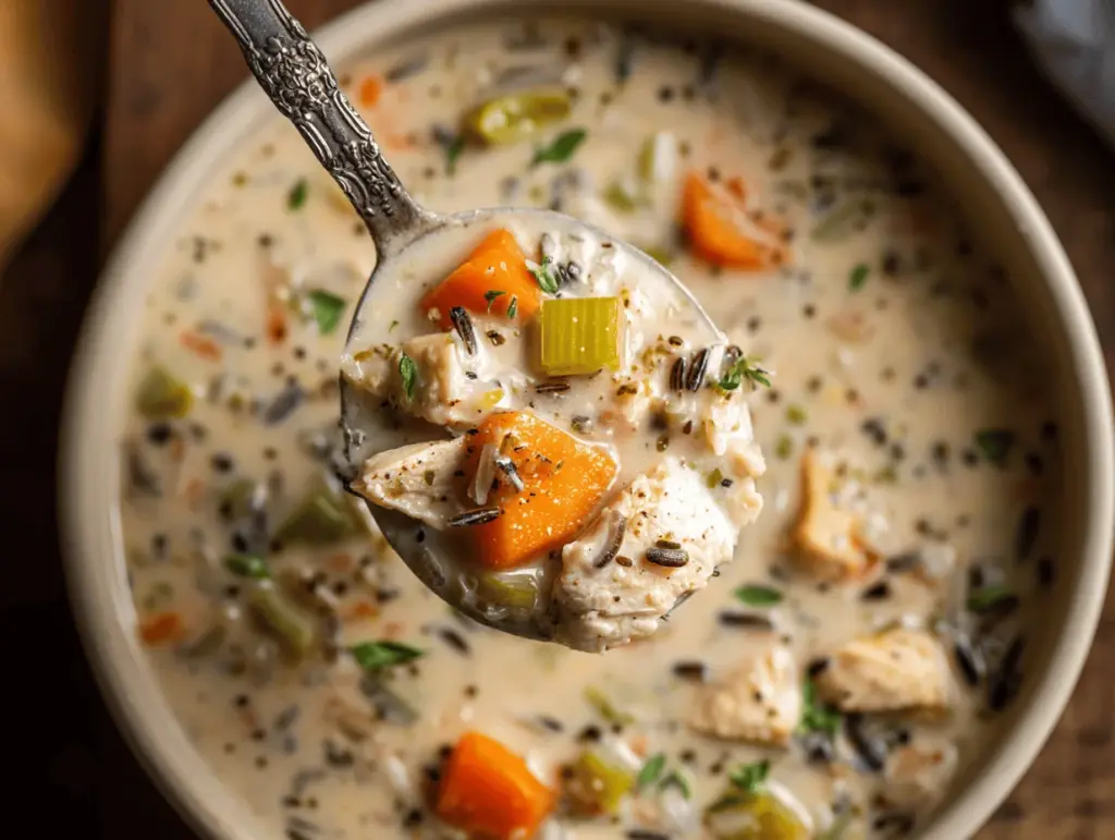 crockpot chicken wild rice soup - featured image