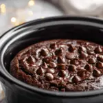 crockpot chocolate lava cake - featured image
