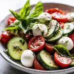 cucumber Caprese salad - featured image