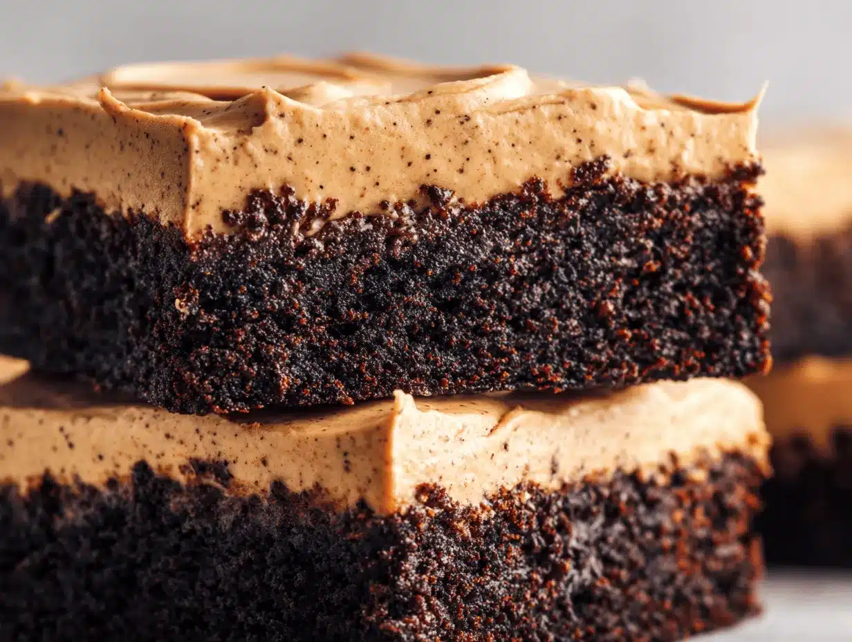 frosted coffee brownies preparation steps