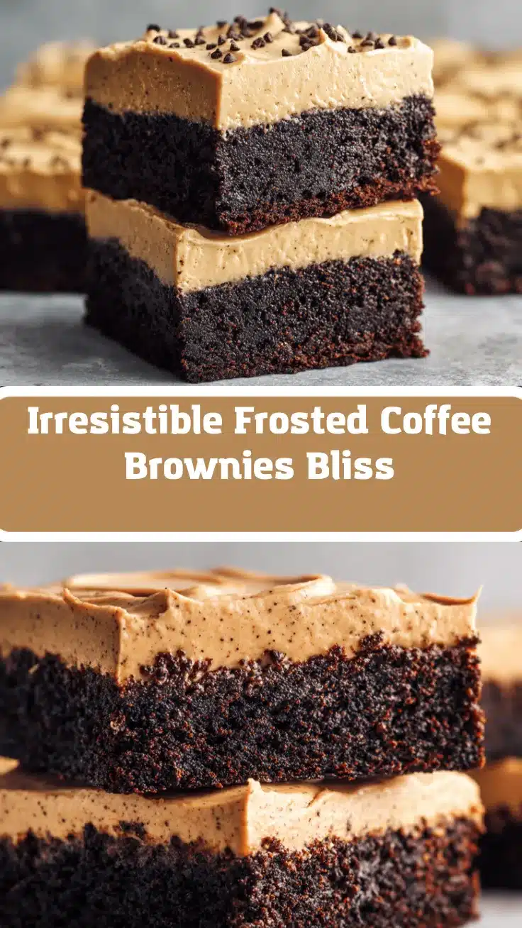 frosted coffee brownies recipe