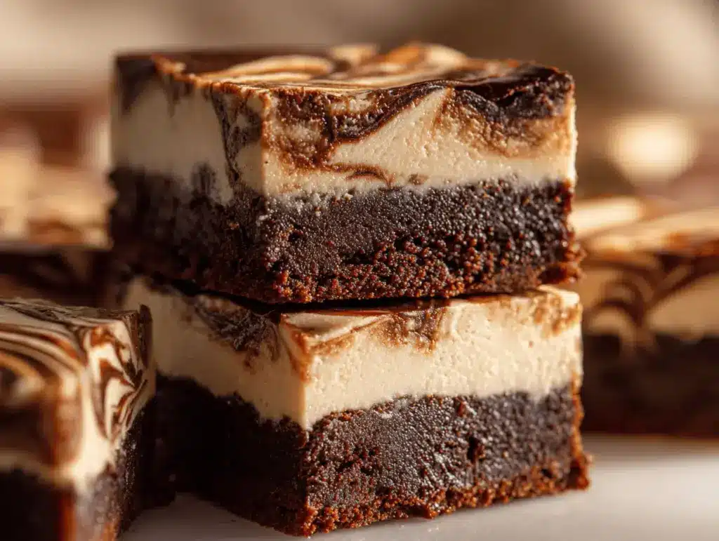 frosted mocha brownie bars - featured image