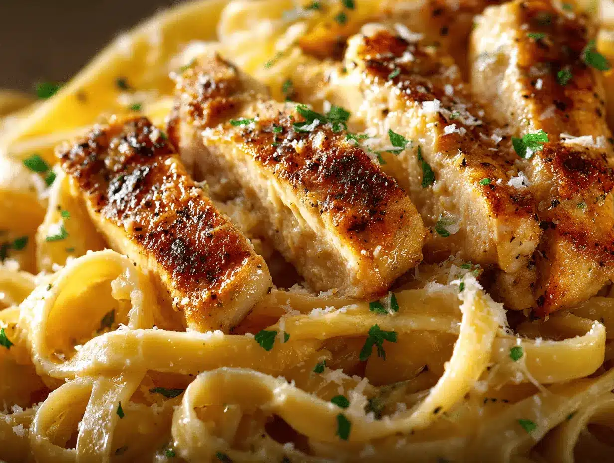 garlic parmesan chicken pasta preparation steps