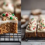 gingerbread cookie bars - featured image