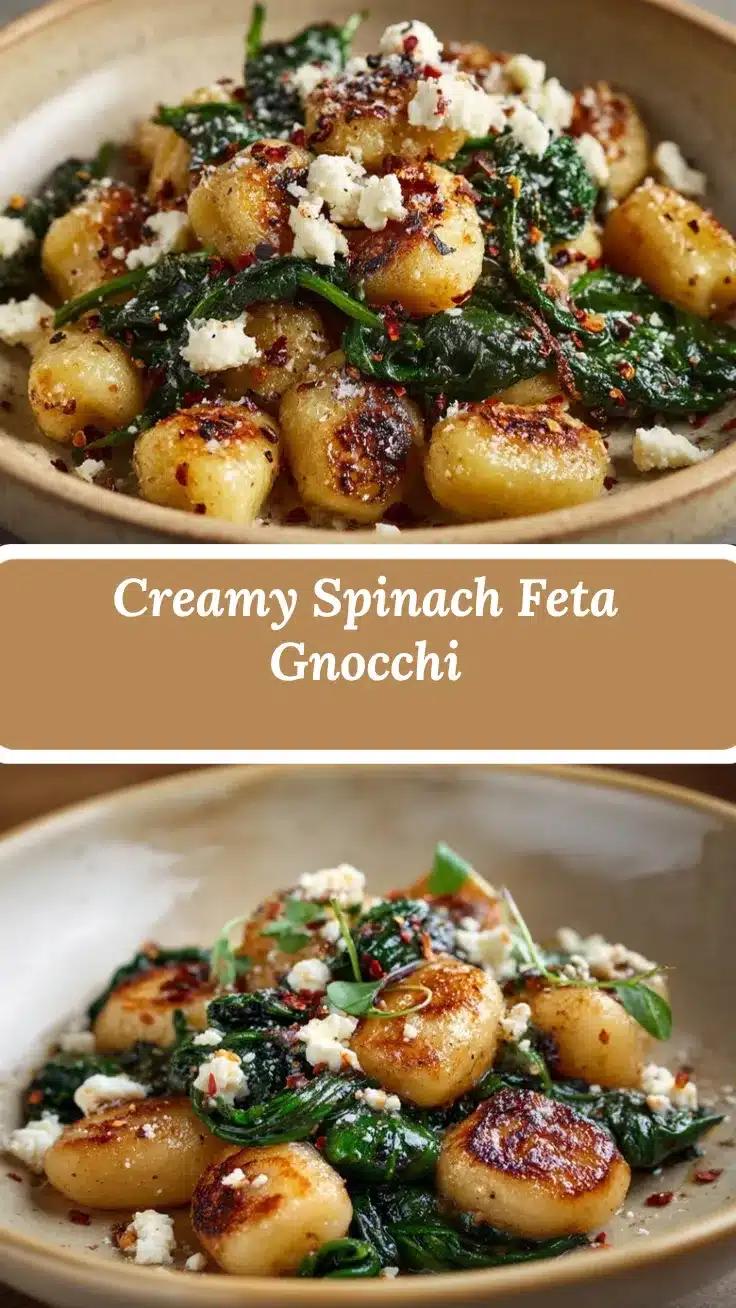 Gnocchi with Spinach and Feta recipe