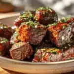 honey garlic butter steak bites - featured image