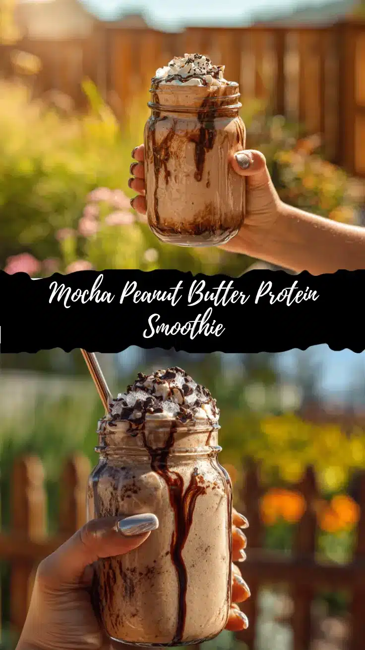 iced mocha peanut butter protein smoothie recipe
