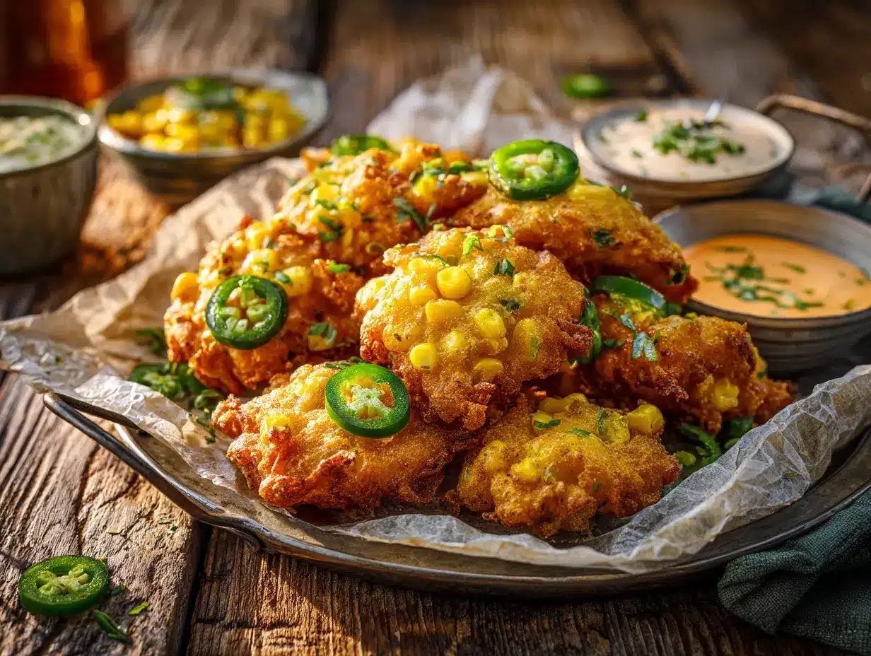 jalapeño corn fritters preparation steps