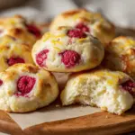 lemon raspberry cottage cheese cloud bread - featured image
