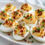 loaded jalapeño popper deviled eggs - featured image