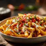 loaded nacho cheese fries - featured image