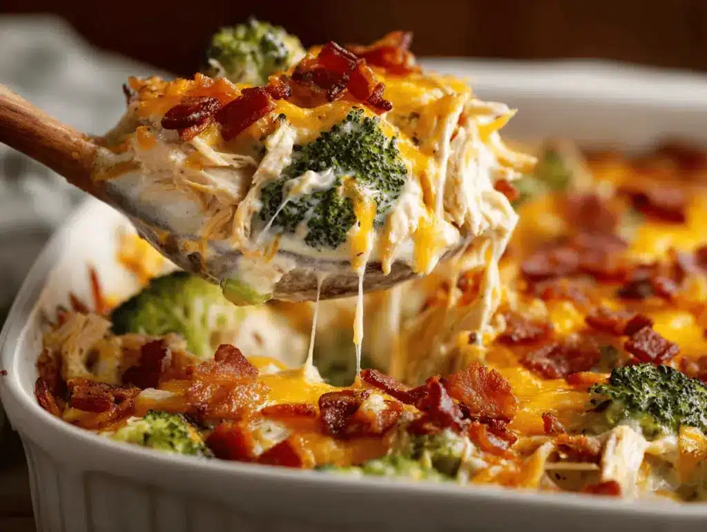 low carb chicken casserole - featured image
