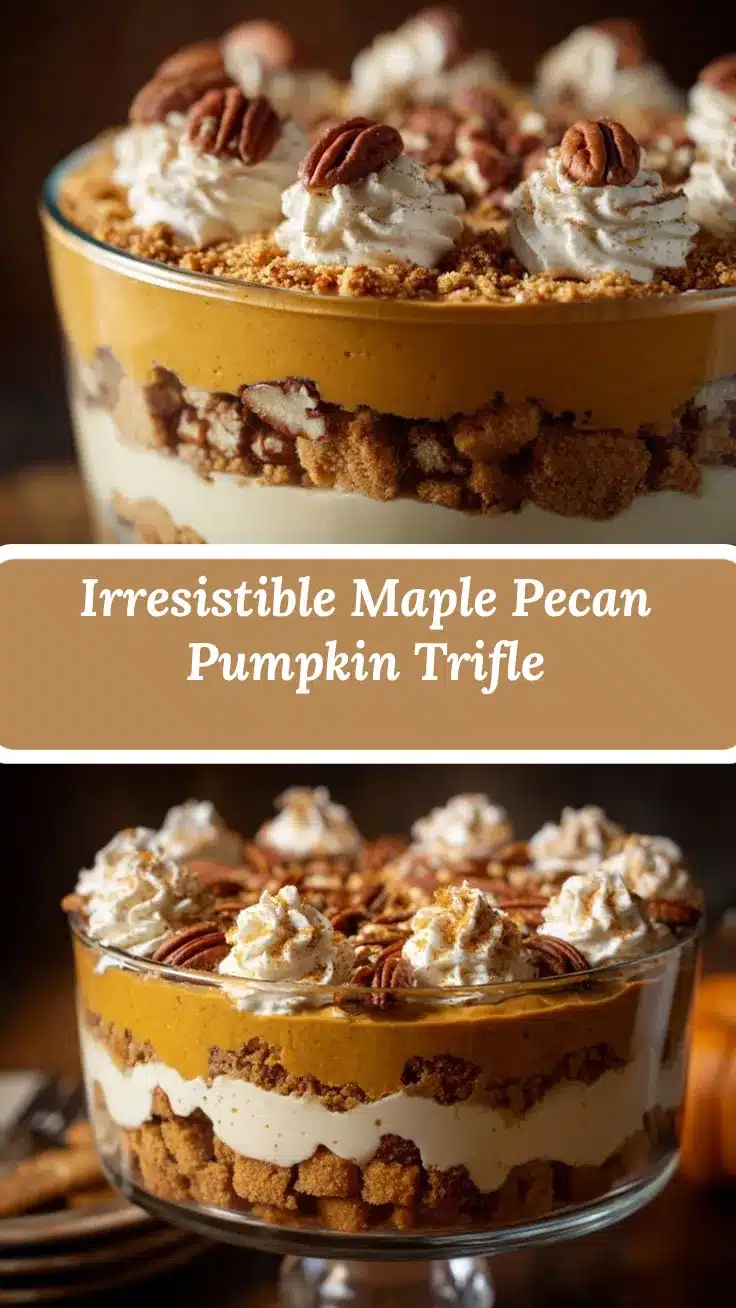 Maple Pecan Pumpkin Cheesecake Trifle recipe
