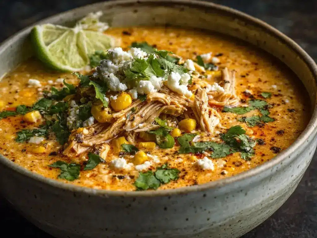 Mexican street corn soup - featured image