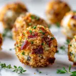mini bacon ranch cheeseballs - featured image