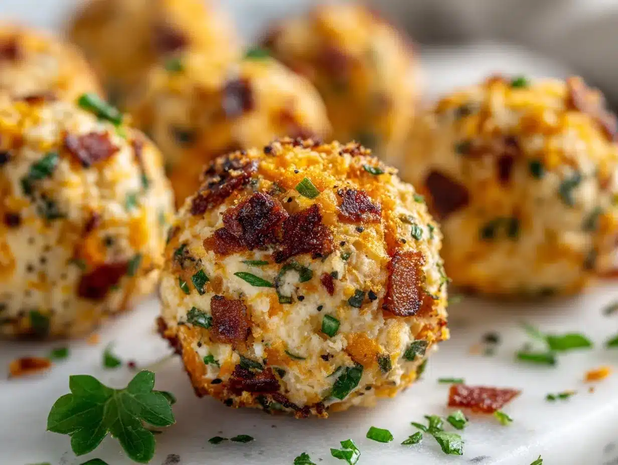 mini bacon ranch cheeseballs preparation steps