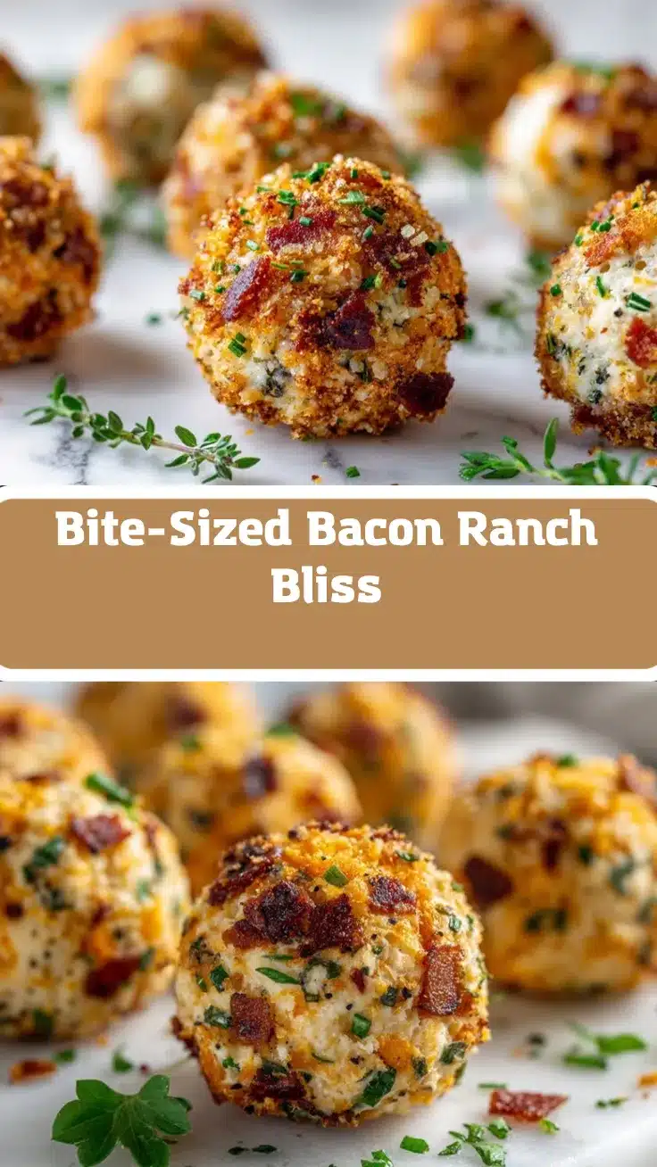 mini bacon ranch cheeseballs recipe