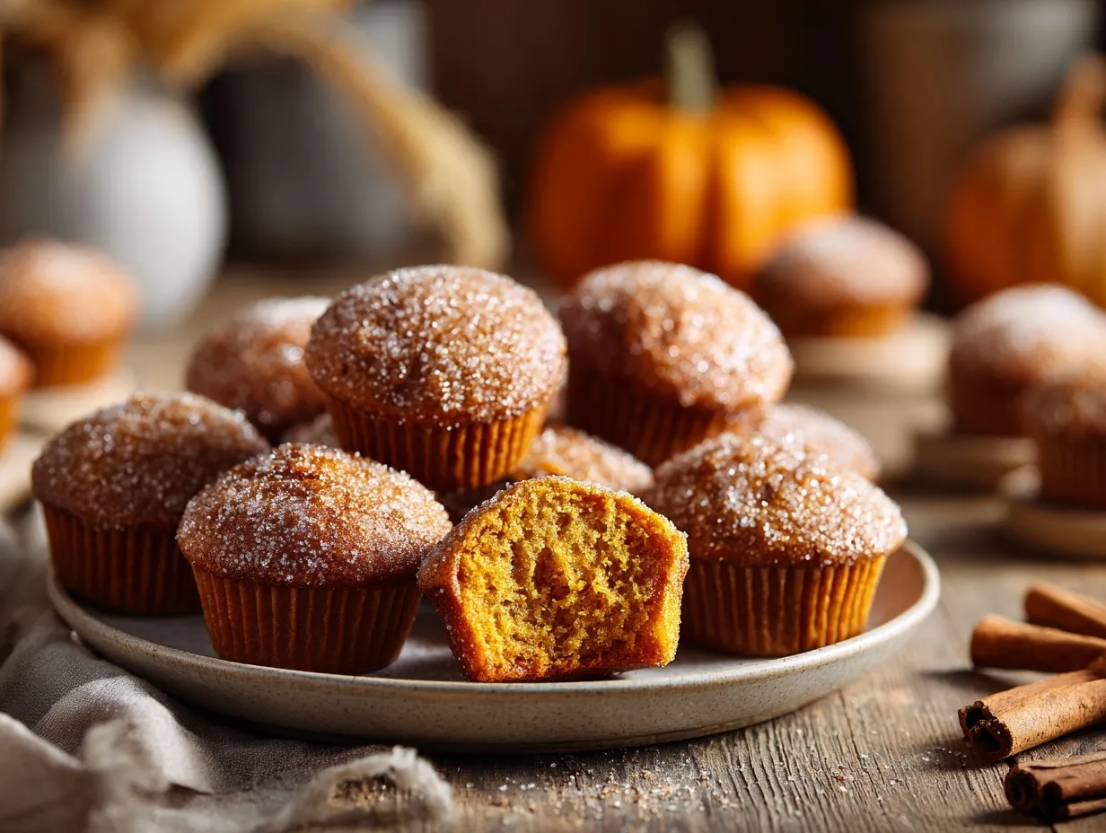 mini pumpkin muffins preparation steps