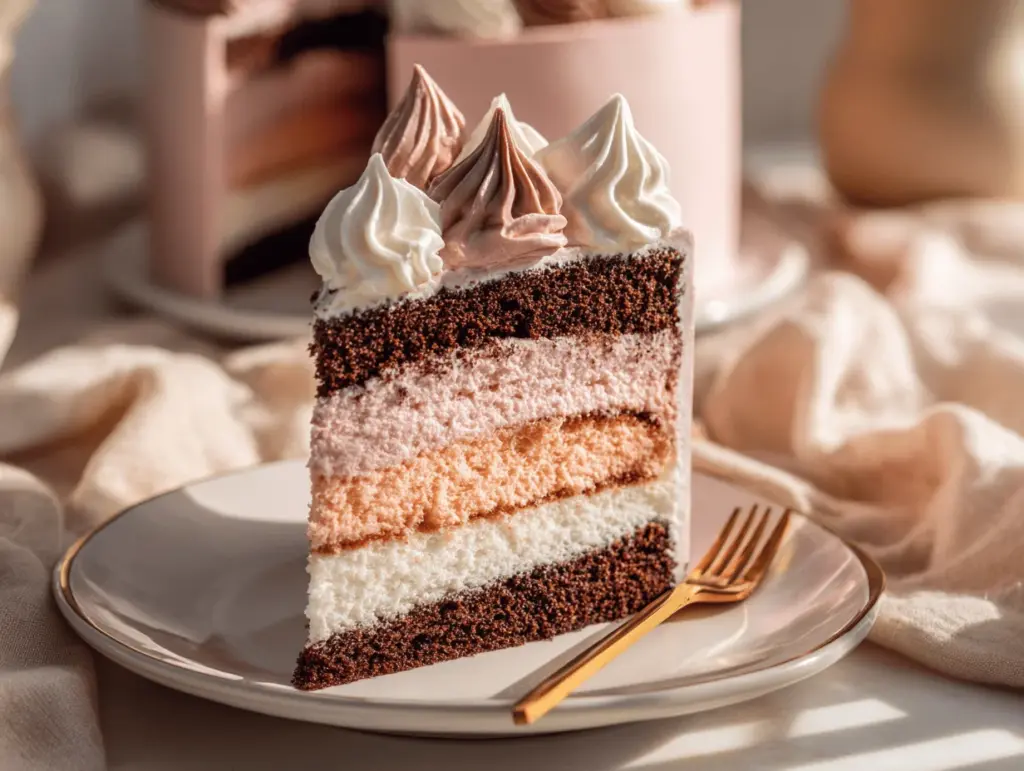 Neapolitan cake recipe - featured image