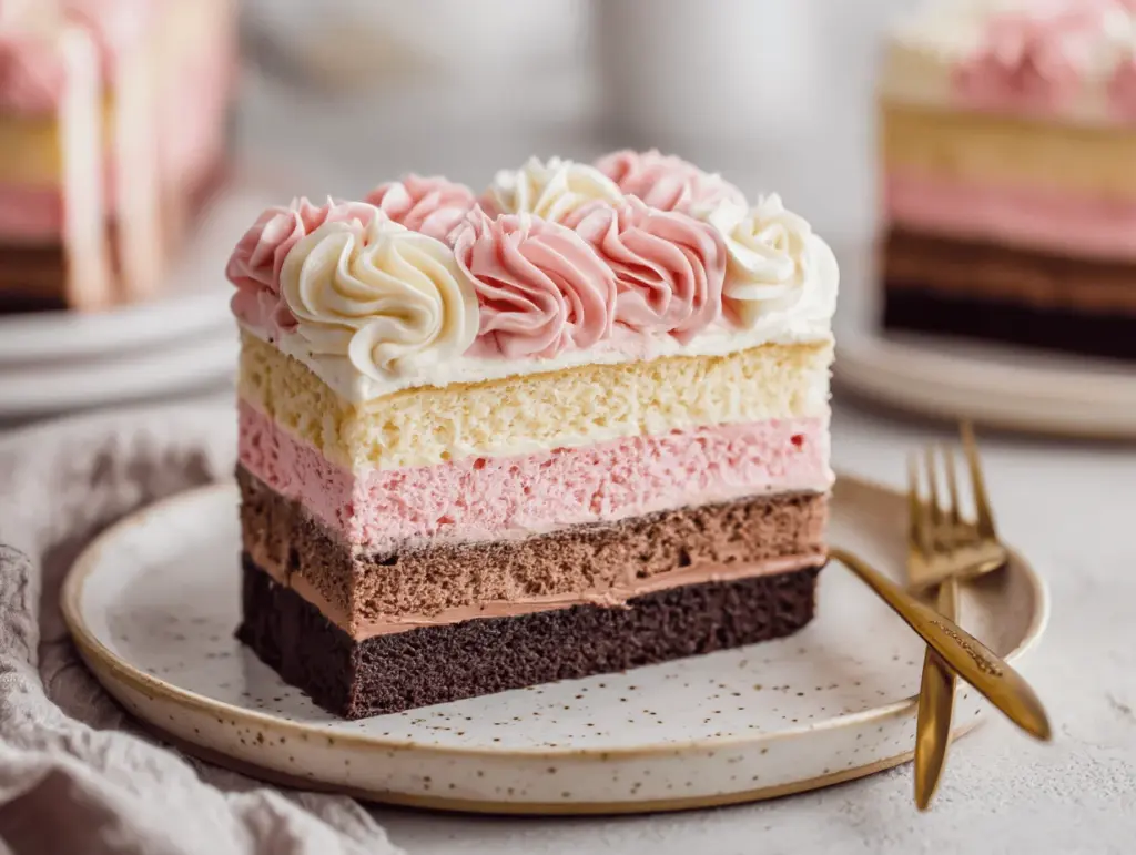 Neapolitan sheet cake - featured image