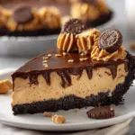 No-Bake Reeses Chocolate Peanut Butter Pie - featured image
