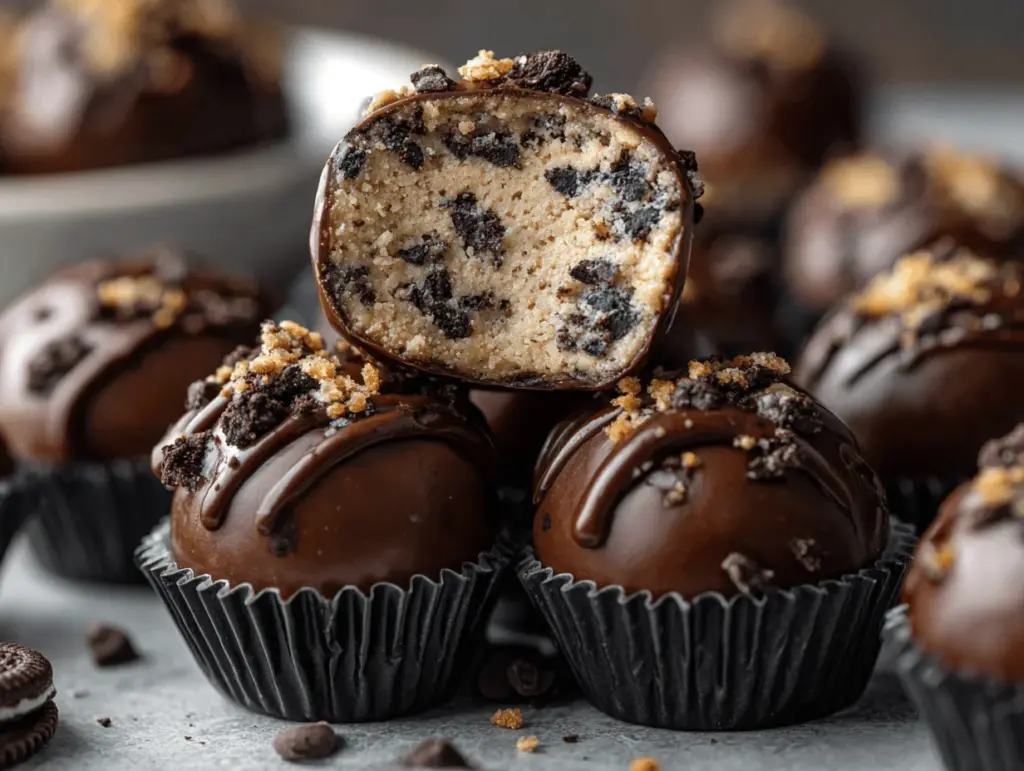Oreo cookie dough protein balls - featured image