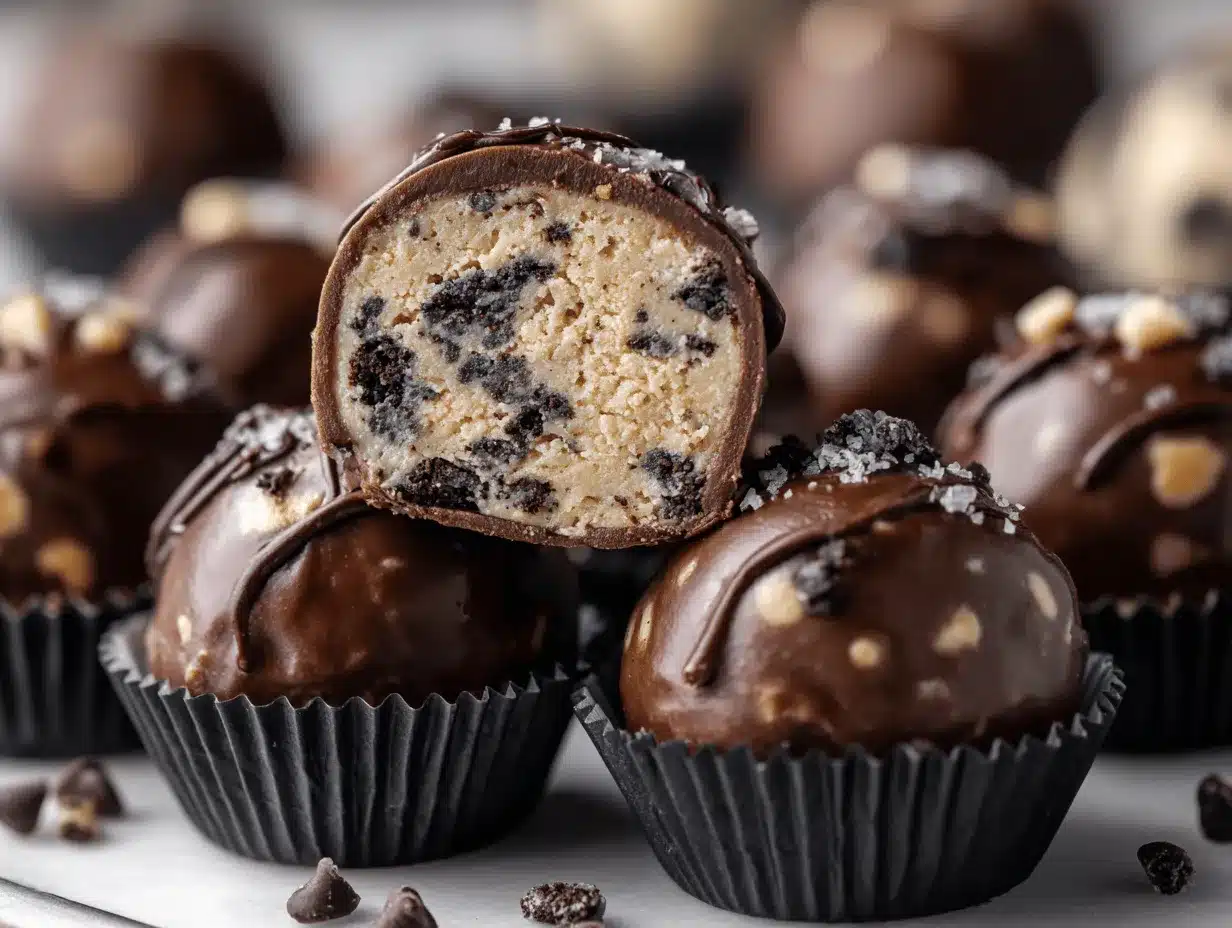Oreo cookie dough protein balls preparation steps