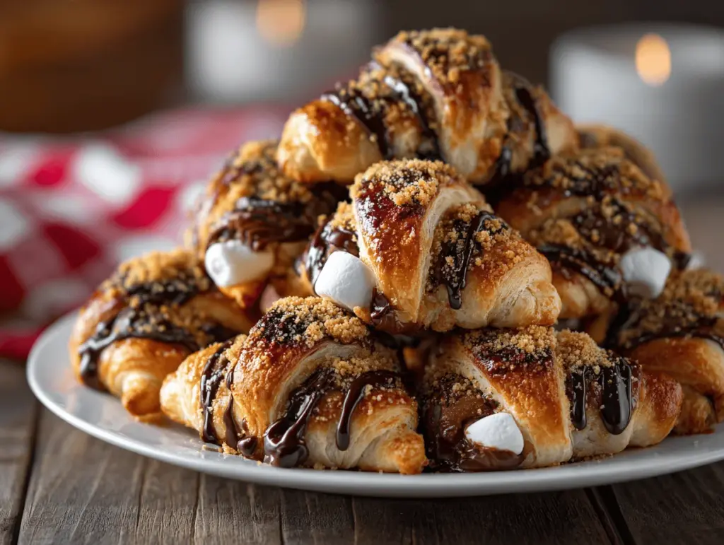 peanut butter smores crescent rolls - featured image