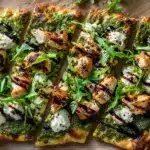 Pesto Chicken Flatbread - featured image