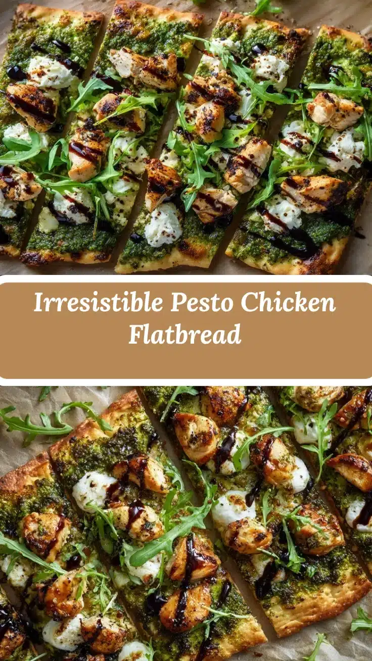 Pesto Chicken Flatbread recipe