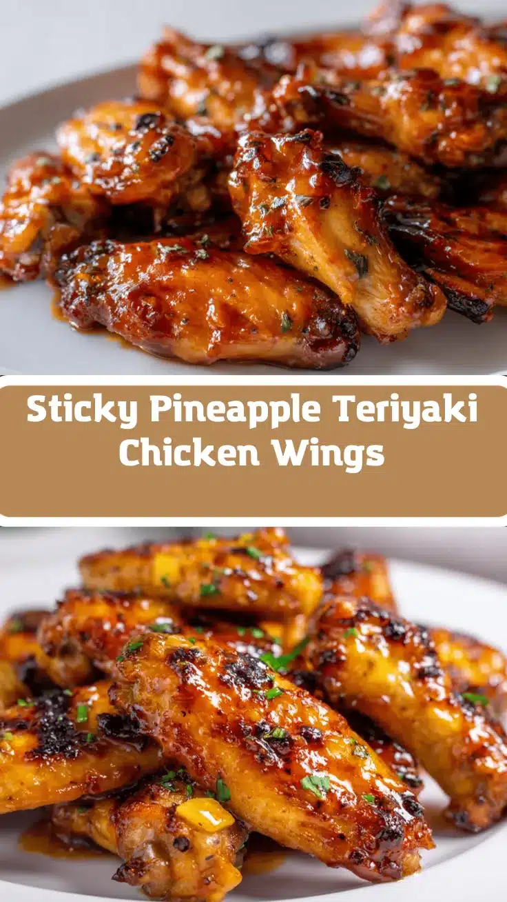 pineapple-teriyaki chicken wings recipe