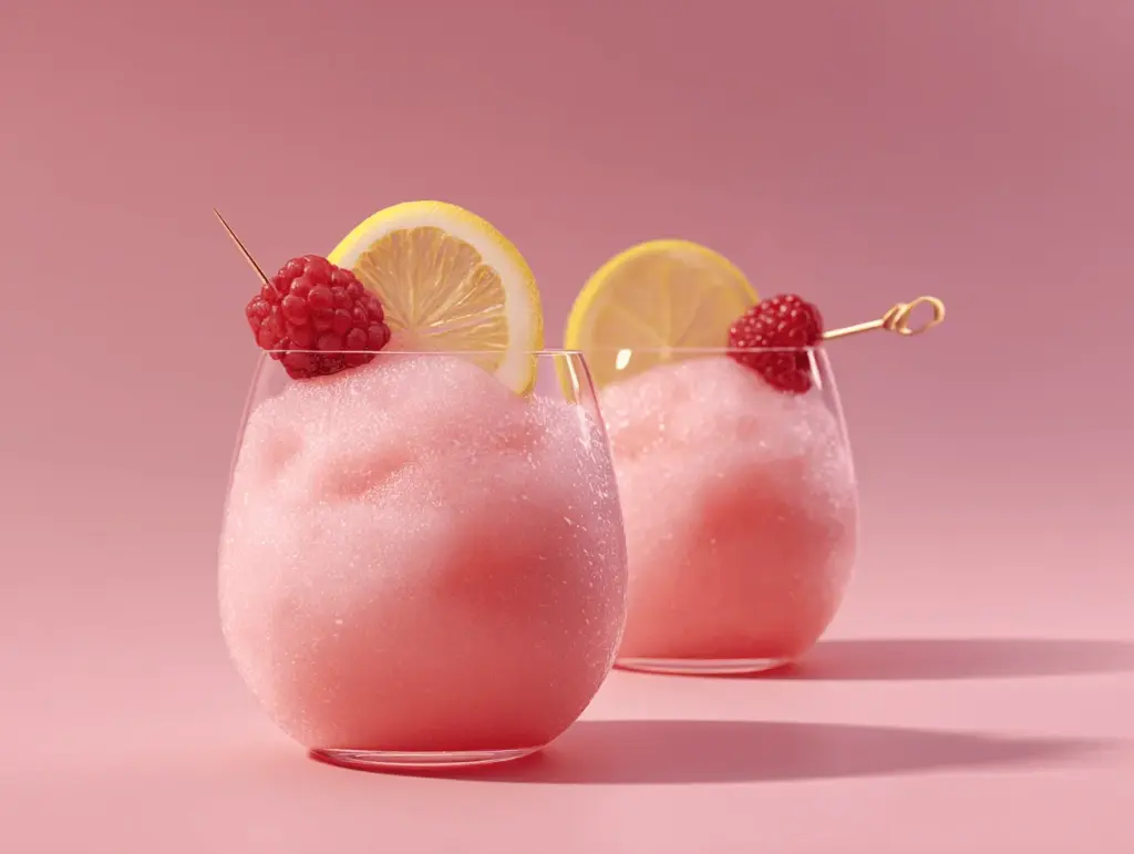 pink lemonade frosé cocktail - featured image