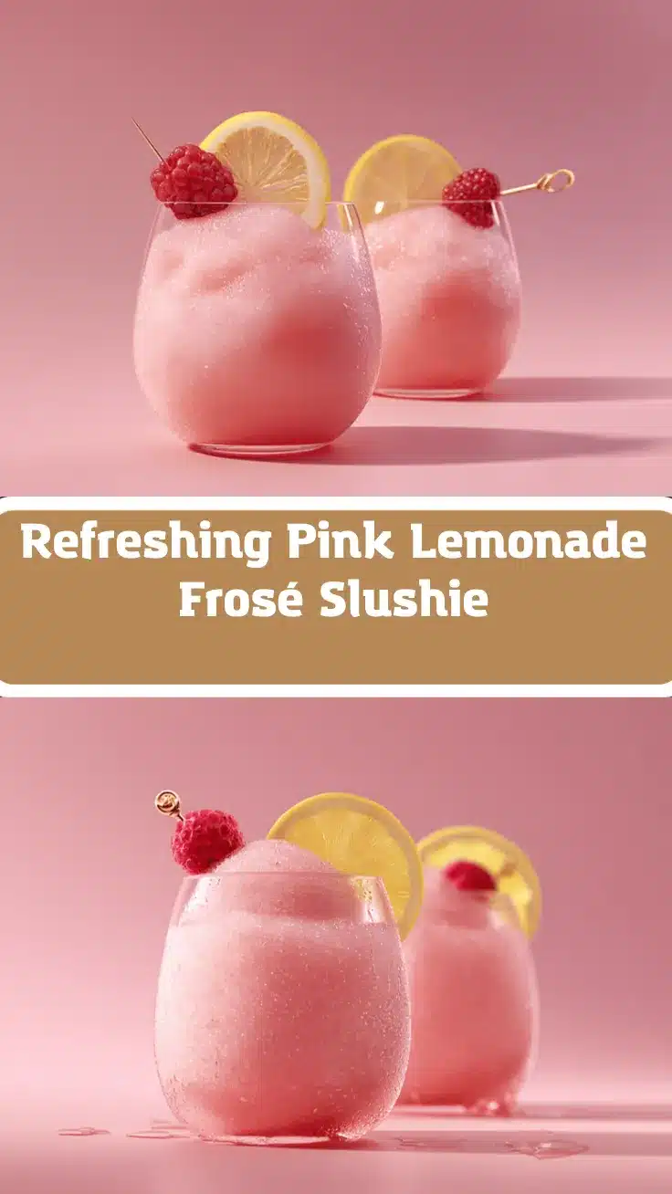 pink lemonade frosé cocktail recipe
