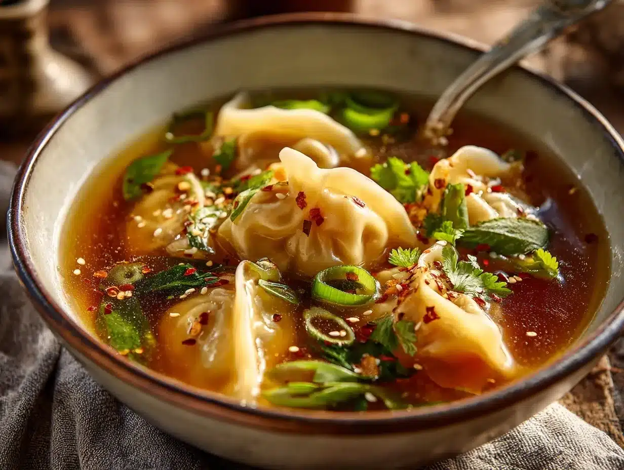 Potsticker Soup Recipe preparation steps