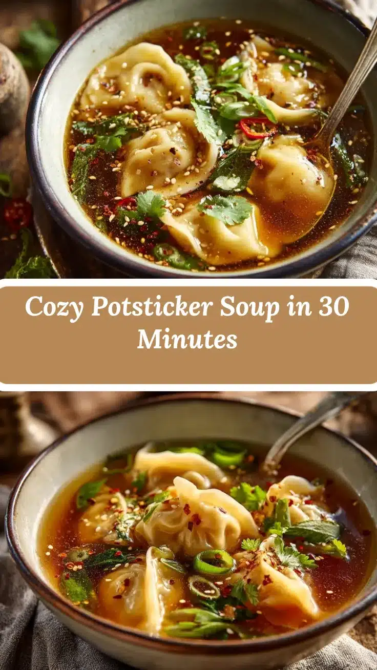 Potsticker Soup Recipe recipe