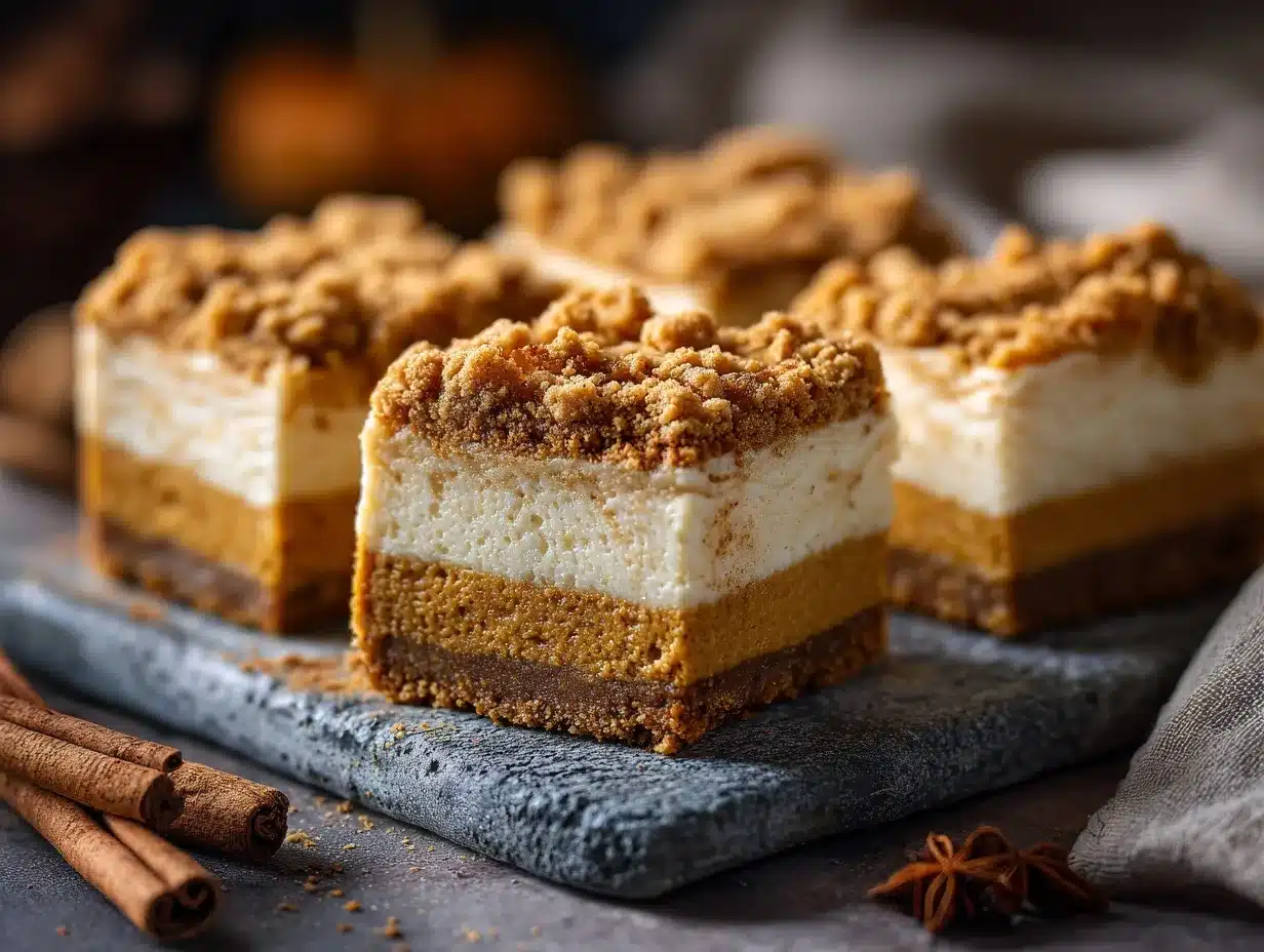 Pumpkin Cheesecake Bars preparation steps