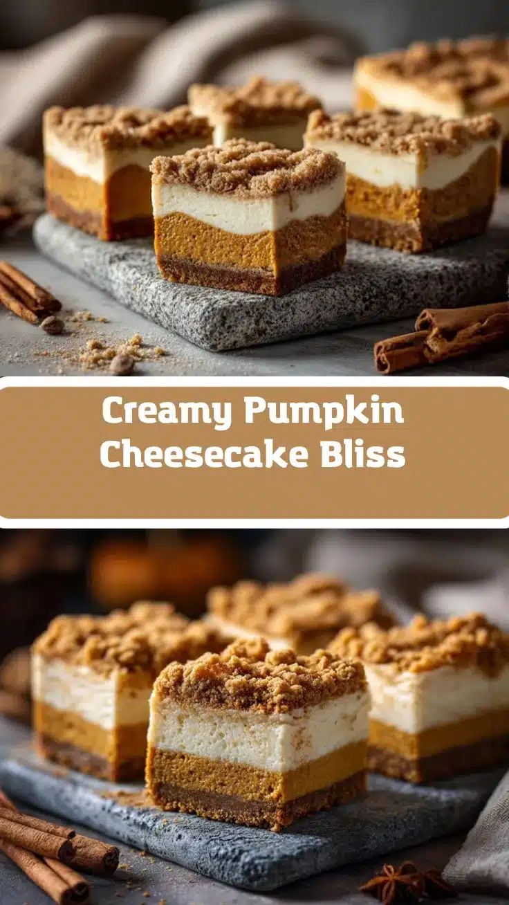 Pumpkin Cheesecake Bars recipe