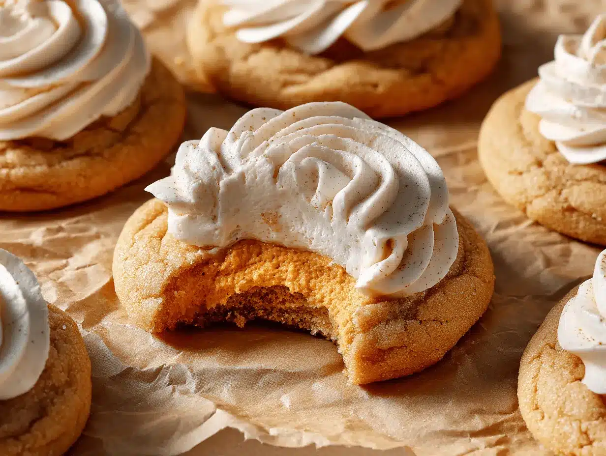 pumpkin cheesecake stuffed sugar cookies preparation steps