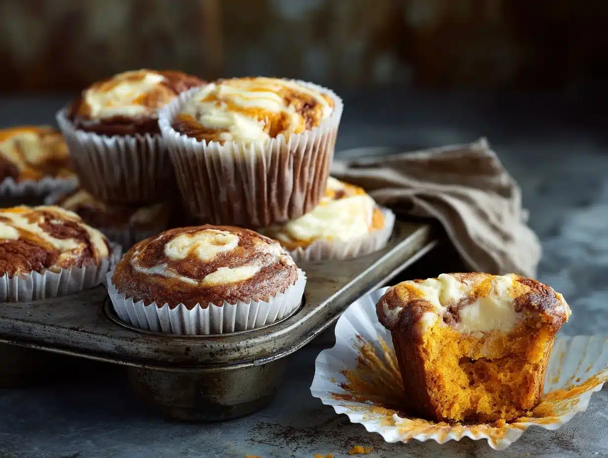 Pumpkin Cream Cheese Muffins preparation steps