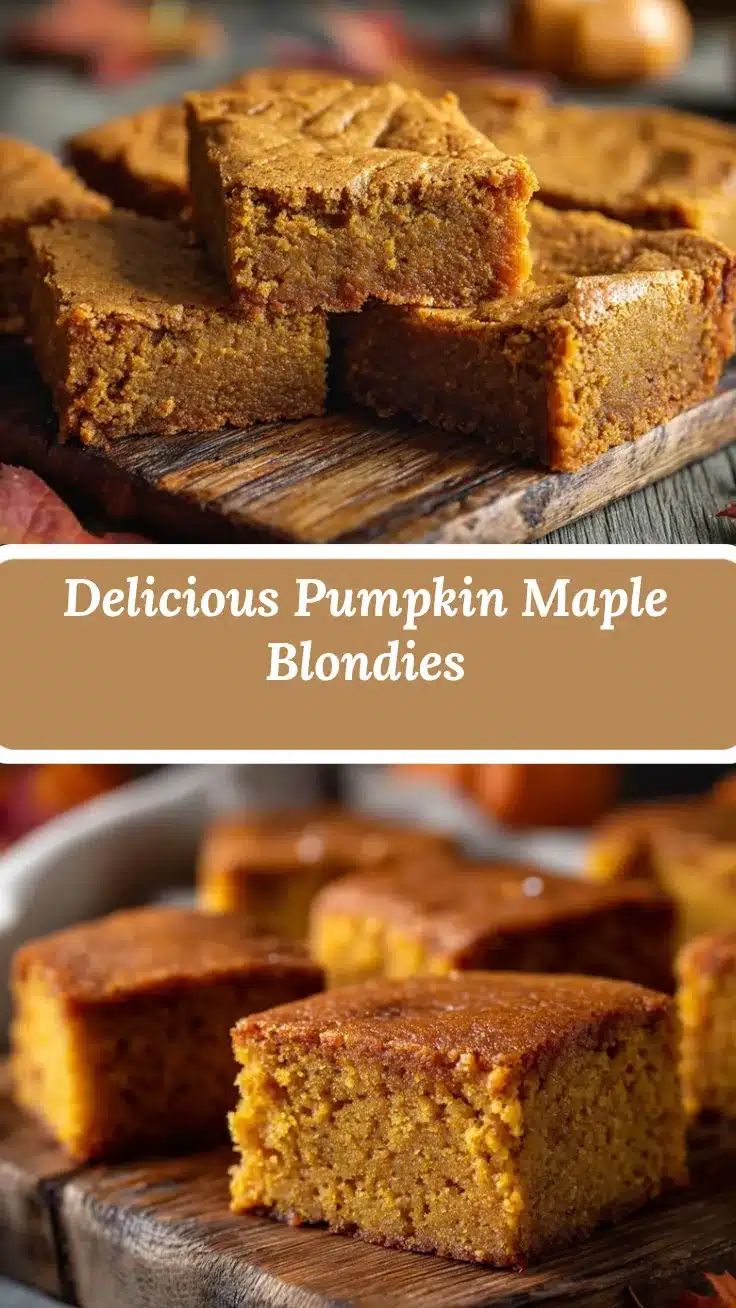 Pumpkin Maple Blondies recipe