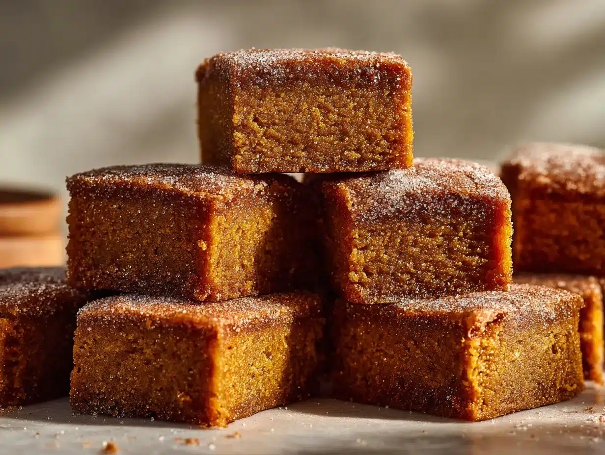 Pumpkin Snickerdoodle Blondies preparation steps