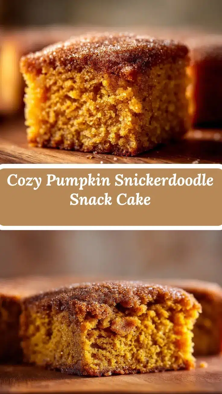 Pumpkin Snickerdoodle Snack Cake recipe