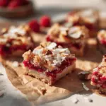 raspberry coconut magic bars - featured image