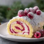 raspberry swirl Christmas roll - featured image