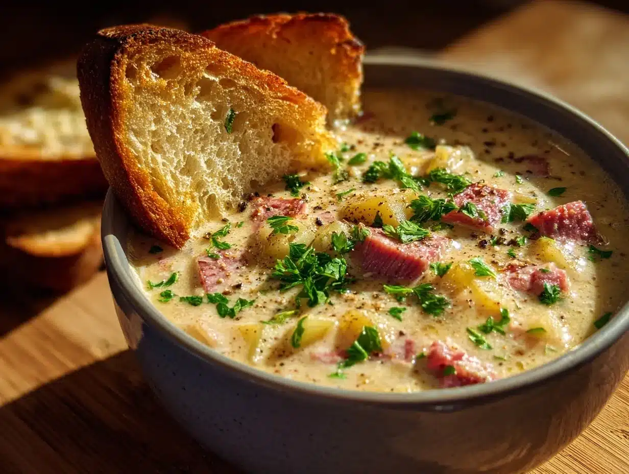 Reuben soup preparation steps