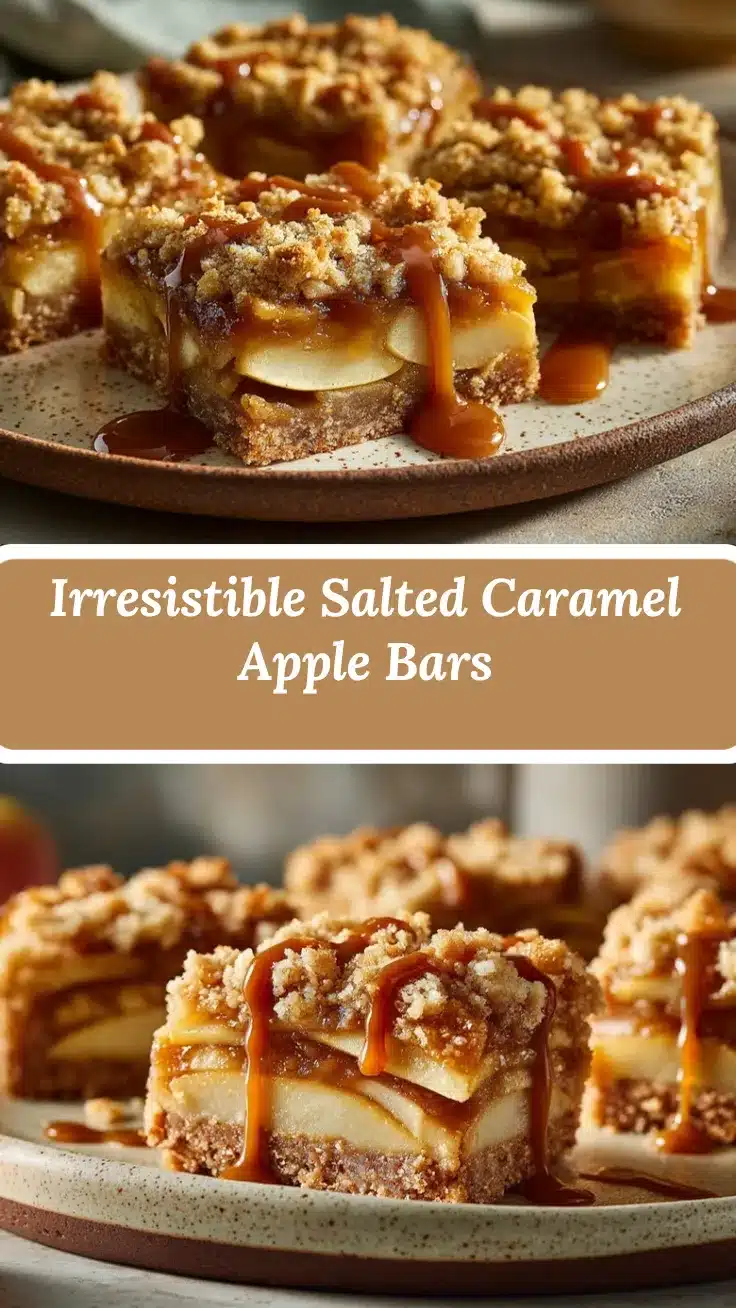 Salted Caramel Apple Bars recipe