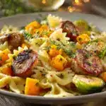 sausage pasta squash - featured image