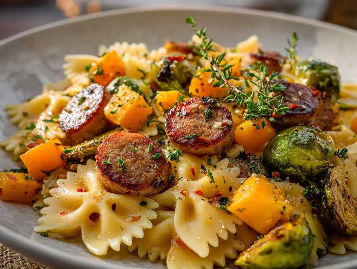 sausage pasta squash preparation steps